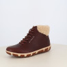 Boots Doublée Feutrine Cuir Marron JANISSA